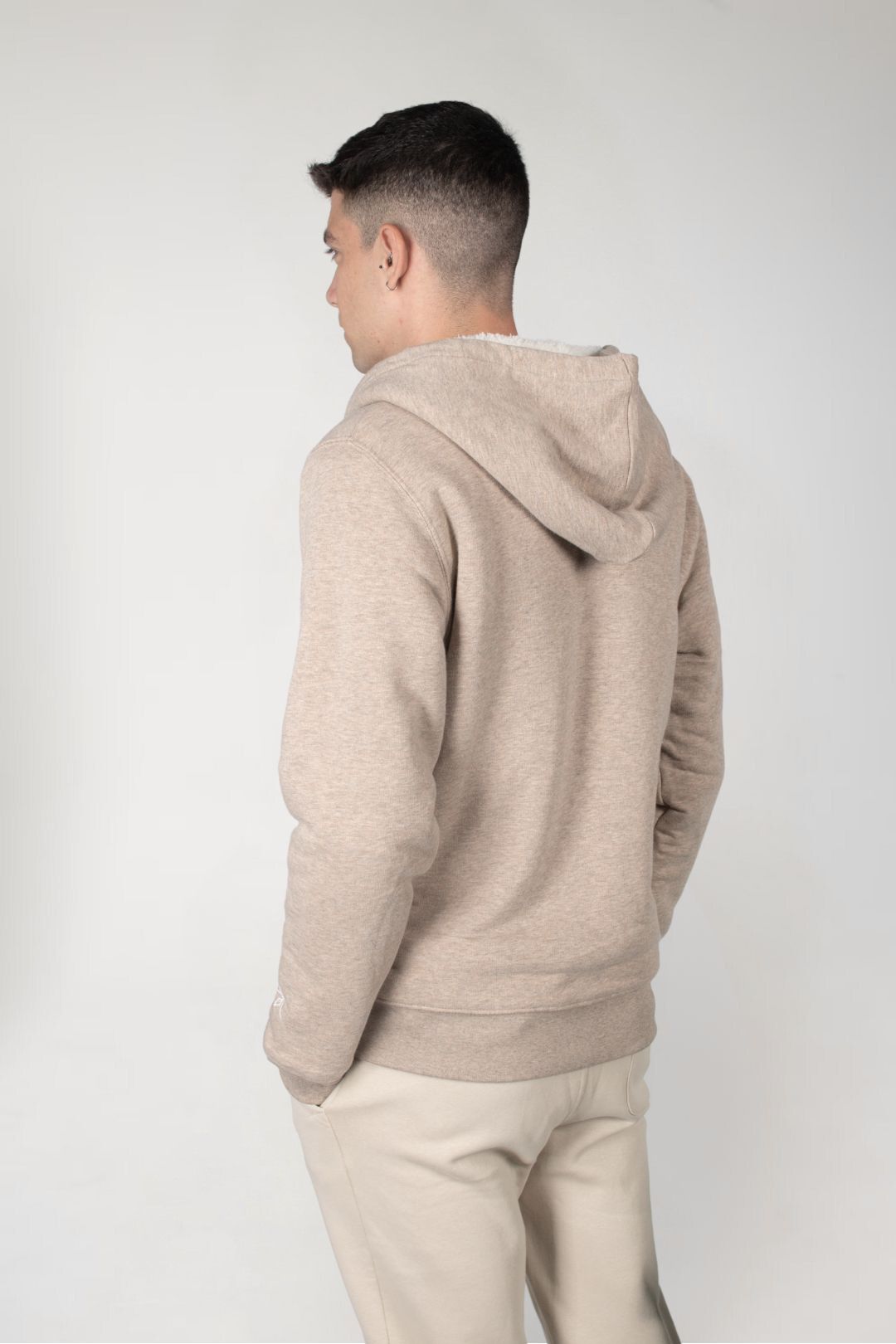 Chaqueta sherpa - Nuez Jaspeado