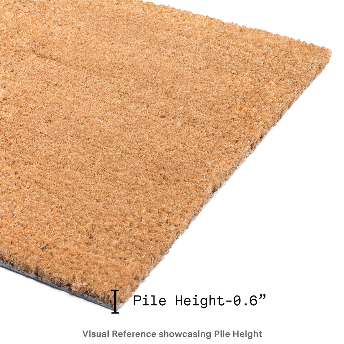 A Bird Perched on Home Coir Doormat