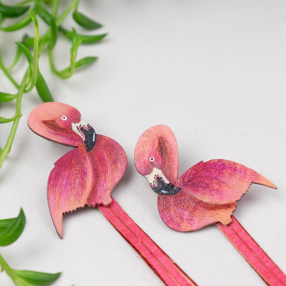 Flamingo Earrings - XL
