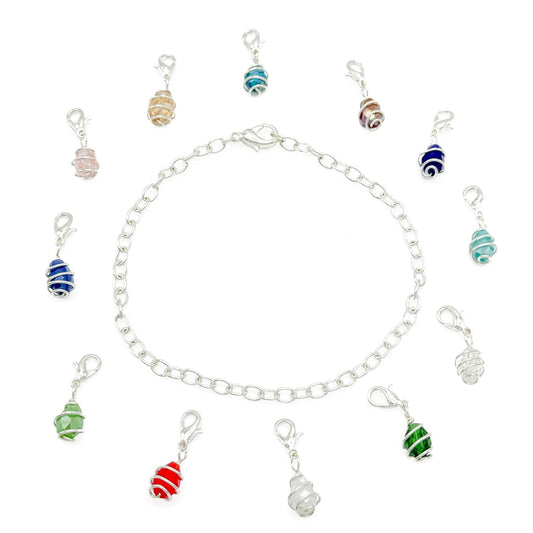 Gigi silver charm bracelet