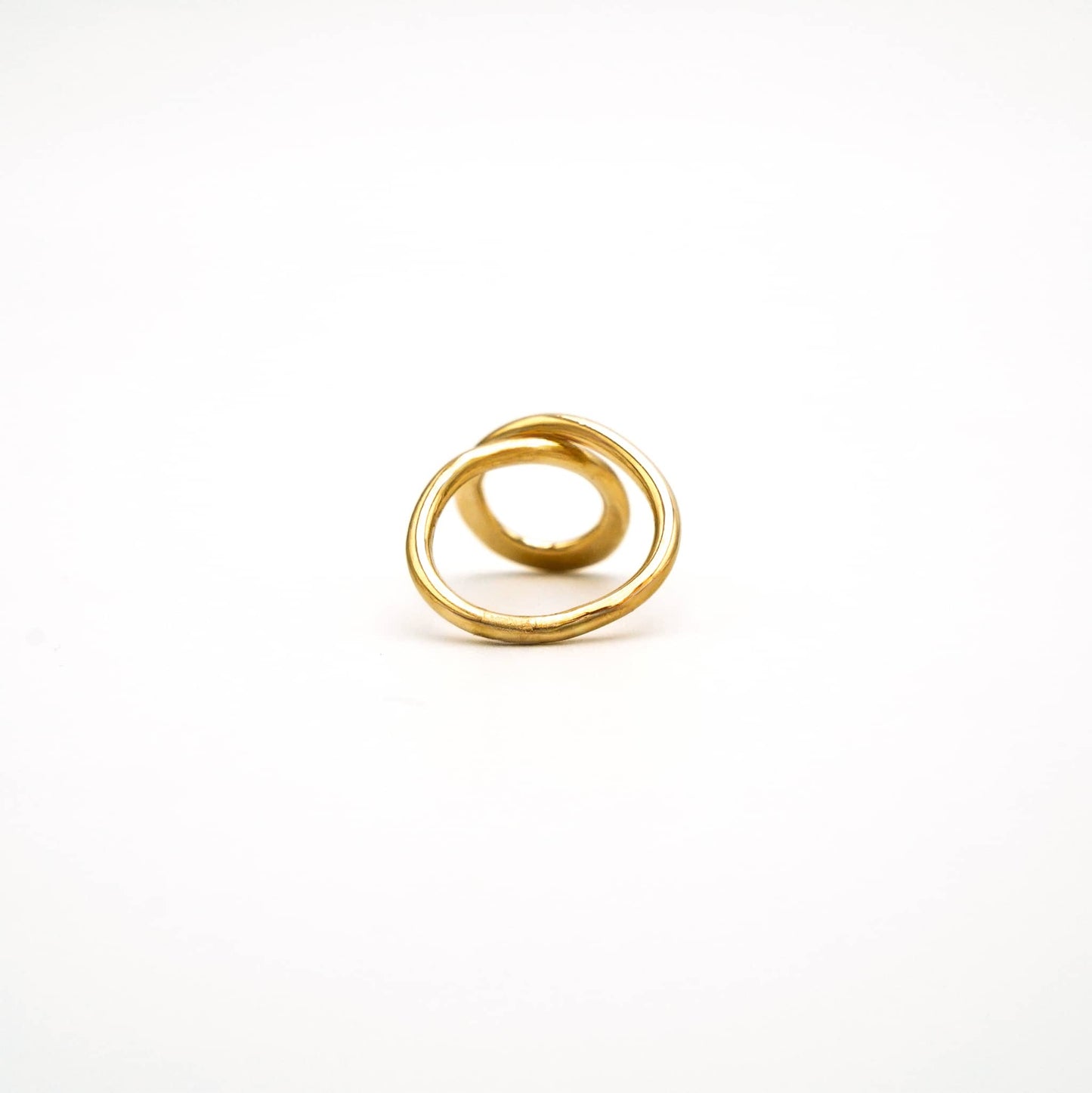 Feni Brass Wave Lucky Eight Ring