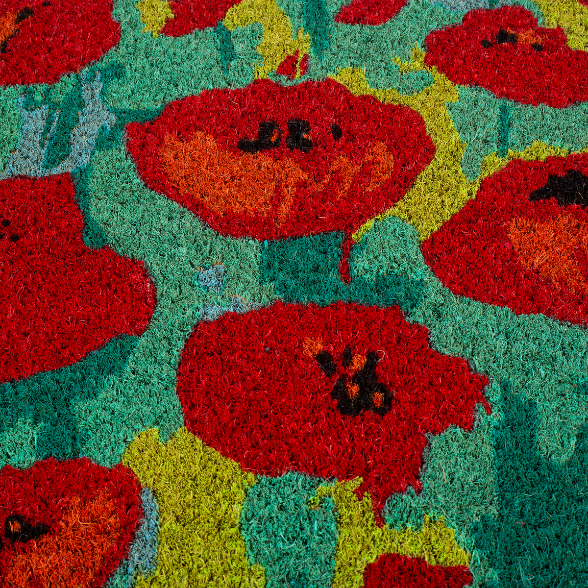 Field of Poppies - Red Multi Coir Doormat