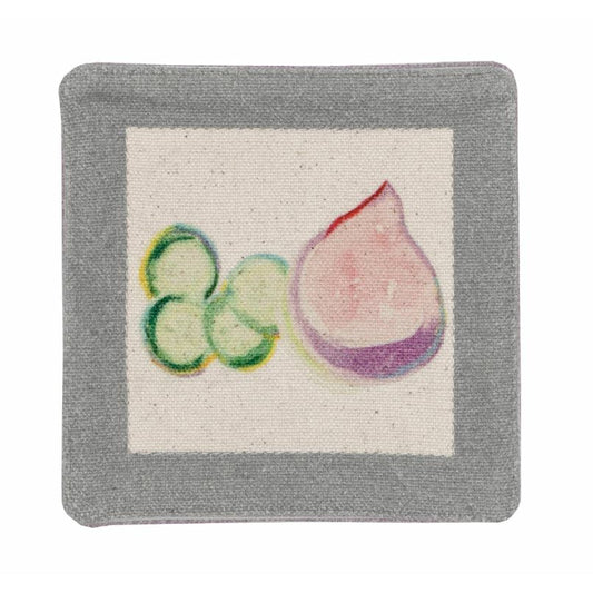 Fig Cucumber Coasters - Set of 2