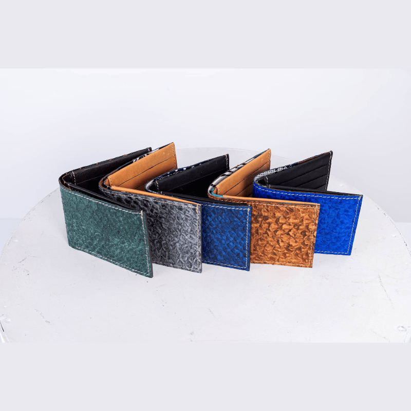 Slim Fish Wallets - Genuine Bifold Fish Leather Wallet