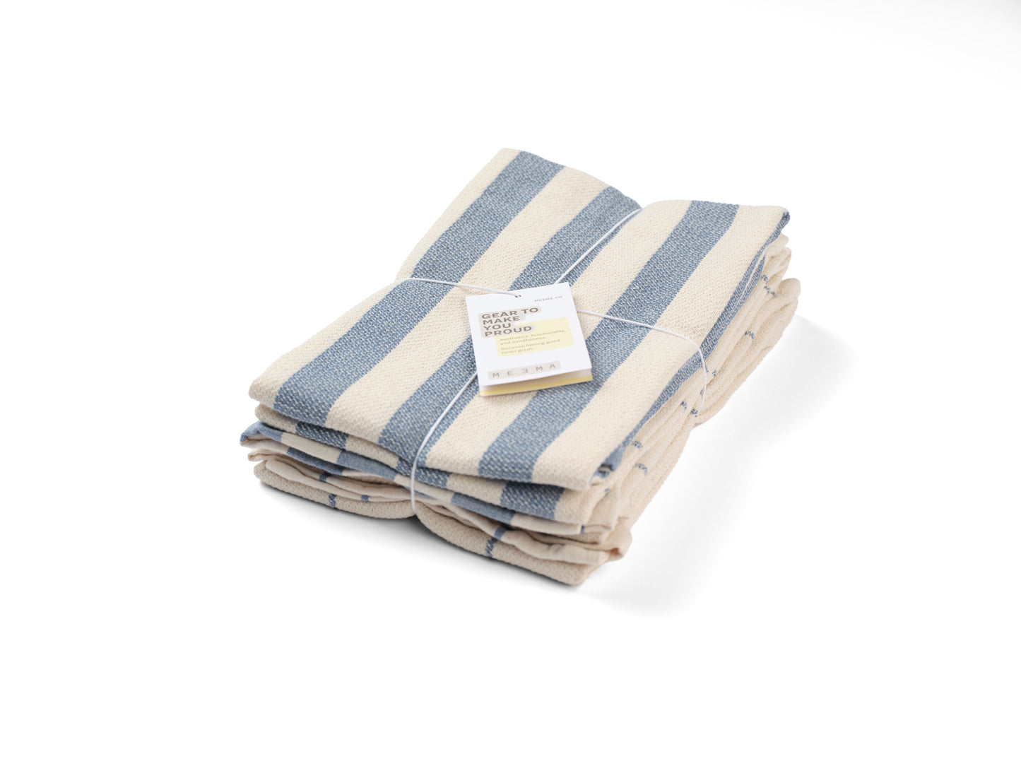 Kitchen Towels, Set of 4 - Cotton Flat Weave Set