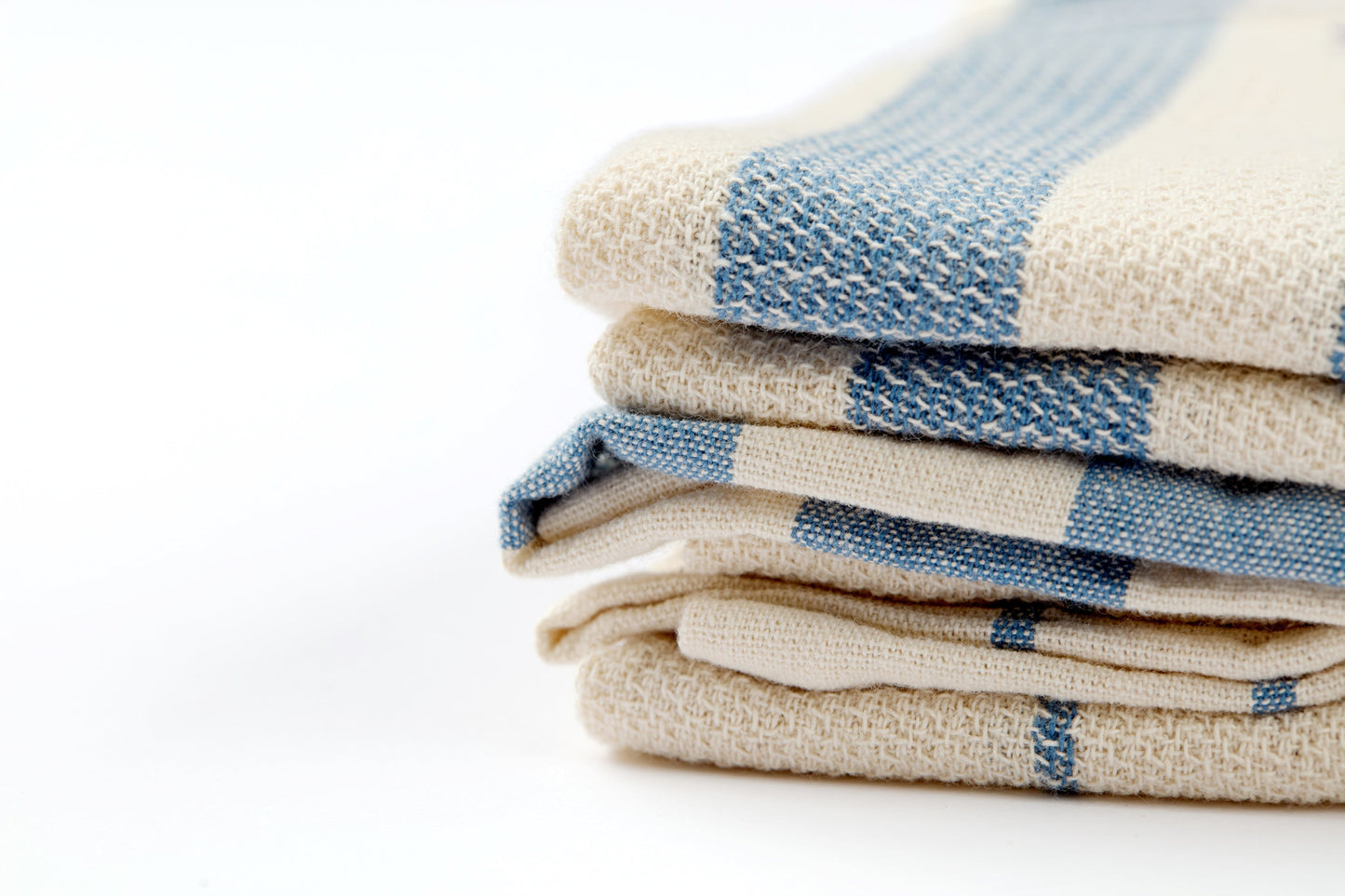 Kitchen Towels, Set of 4 - Cotton Flat Weave Set