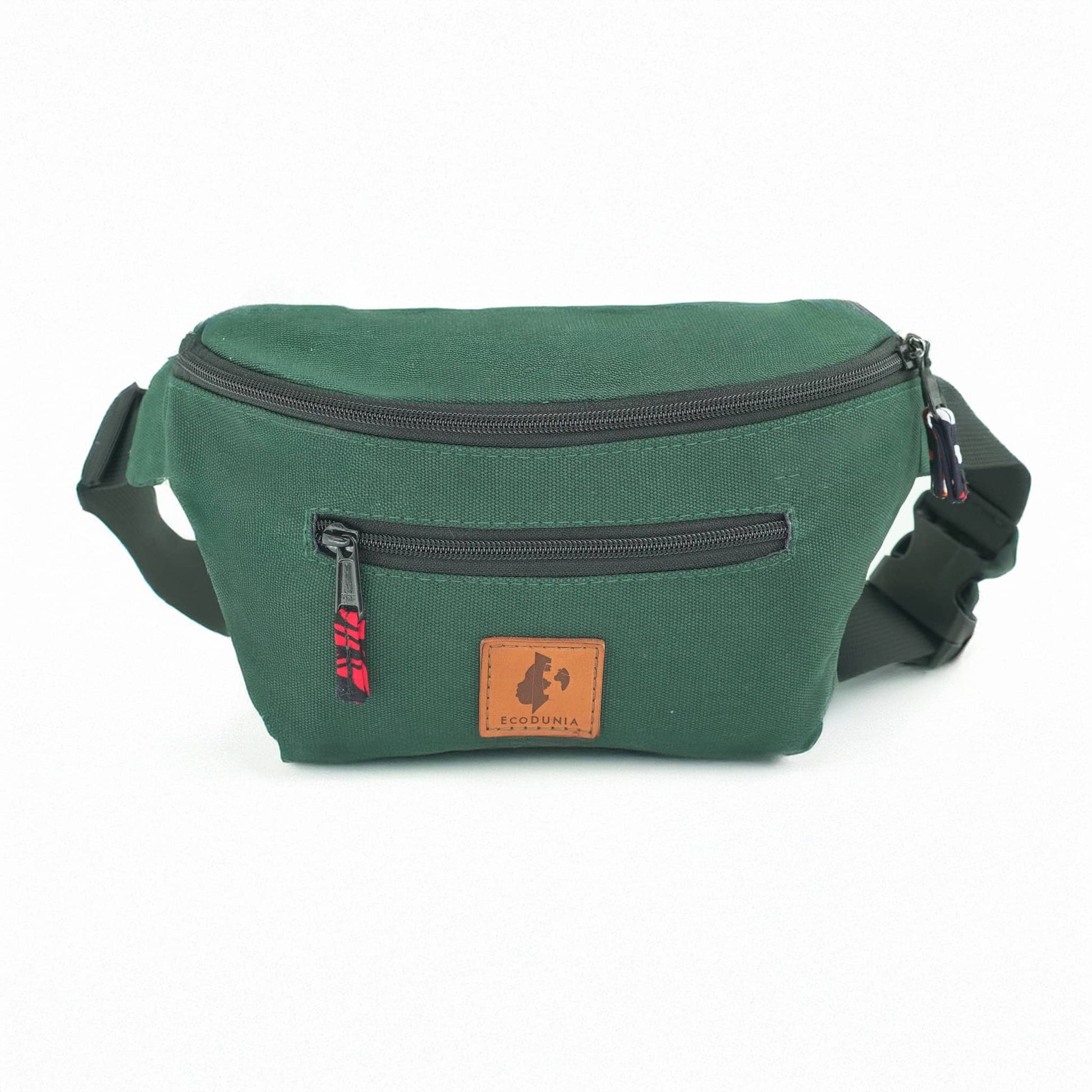 Anto Canvas Crossbody Fanny Pack #color_forest-green