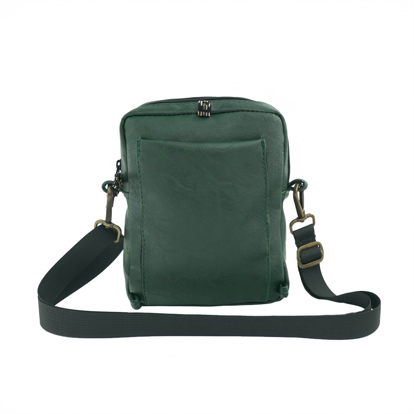 Rozi Vegan Leather Crossbody Bag 2L #color_forest-green