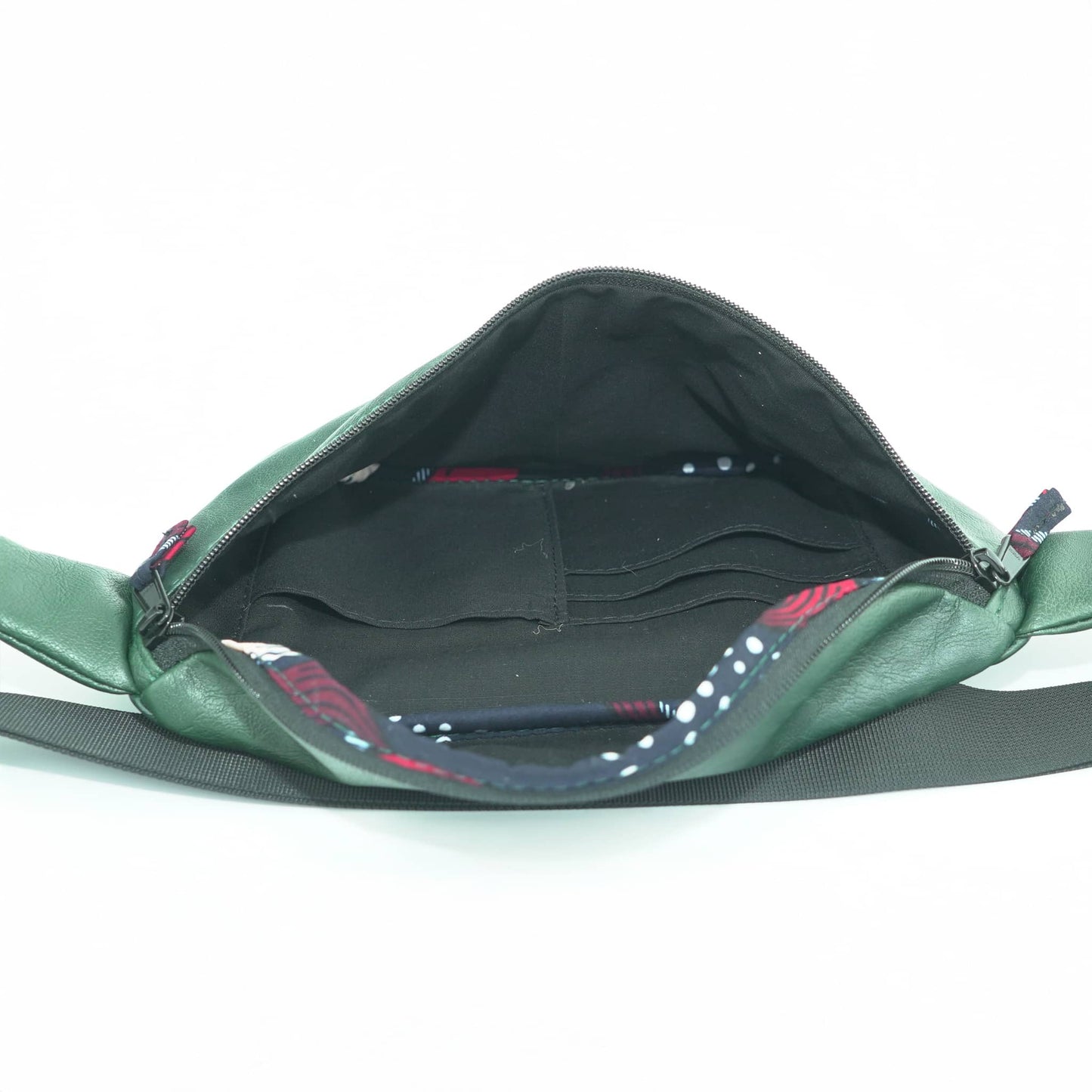Forest Green Vegan Crossbody Fanny Pack #color_forest-green