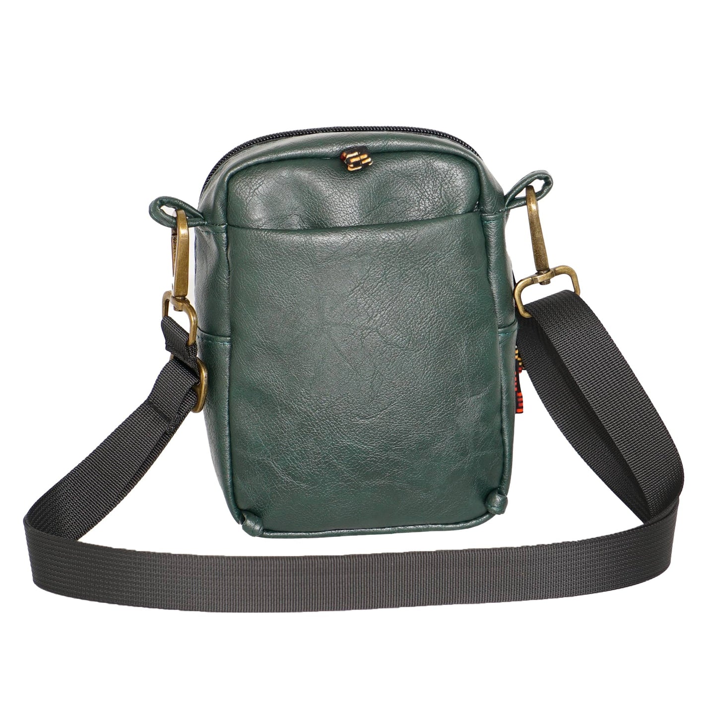 Rozi Vegan Leather Crossbody Bag 1L #color_forest-green