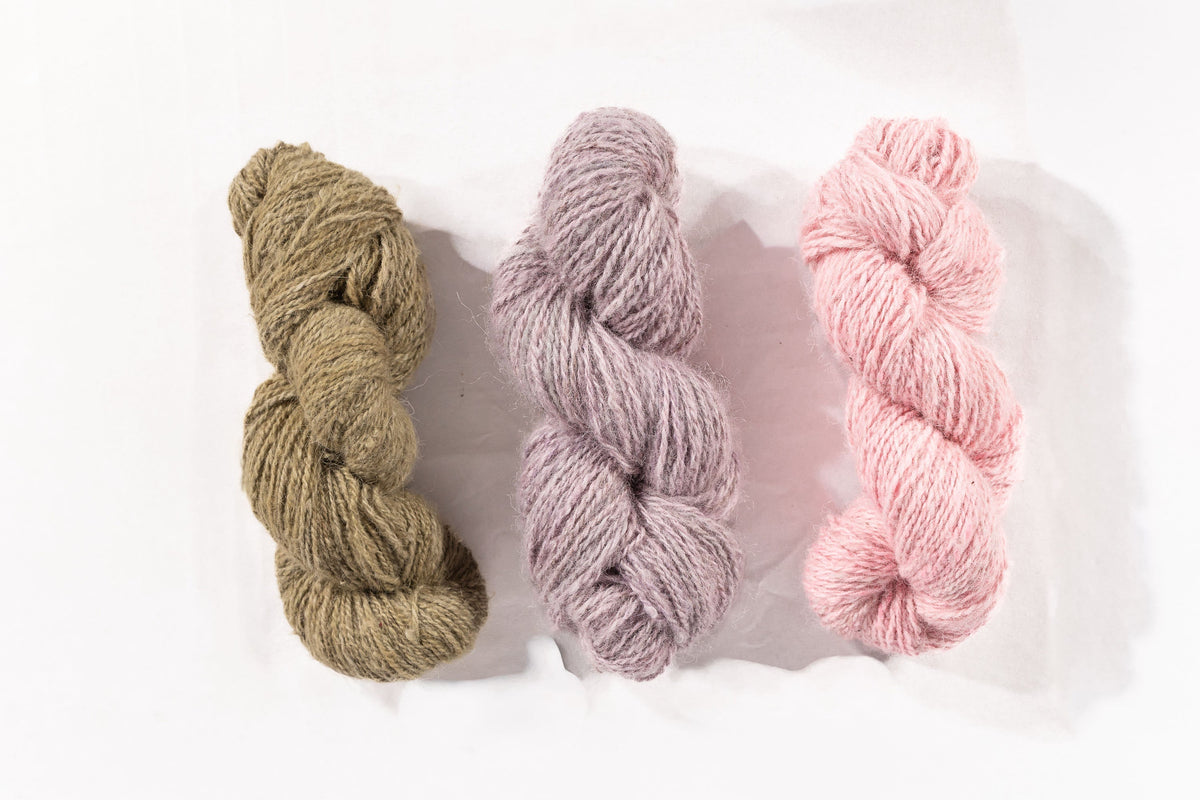 Handspun Alpaca Yarn Naturally Dyed