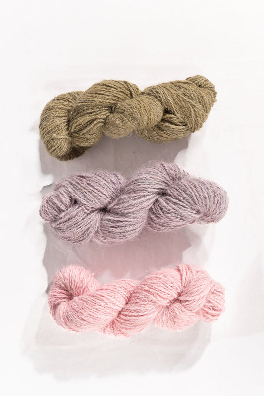 Handspun Alpaca Yarn Naturally Dyed