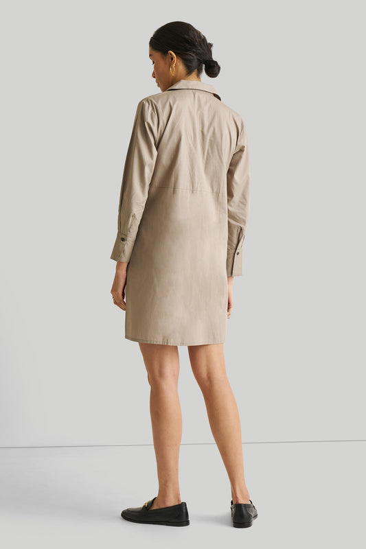 Front Twist Dress in Ecru