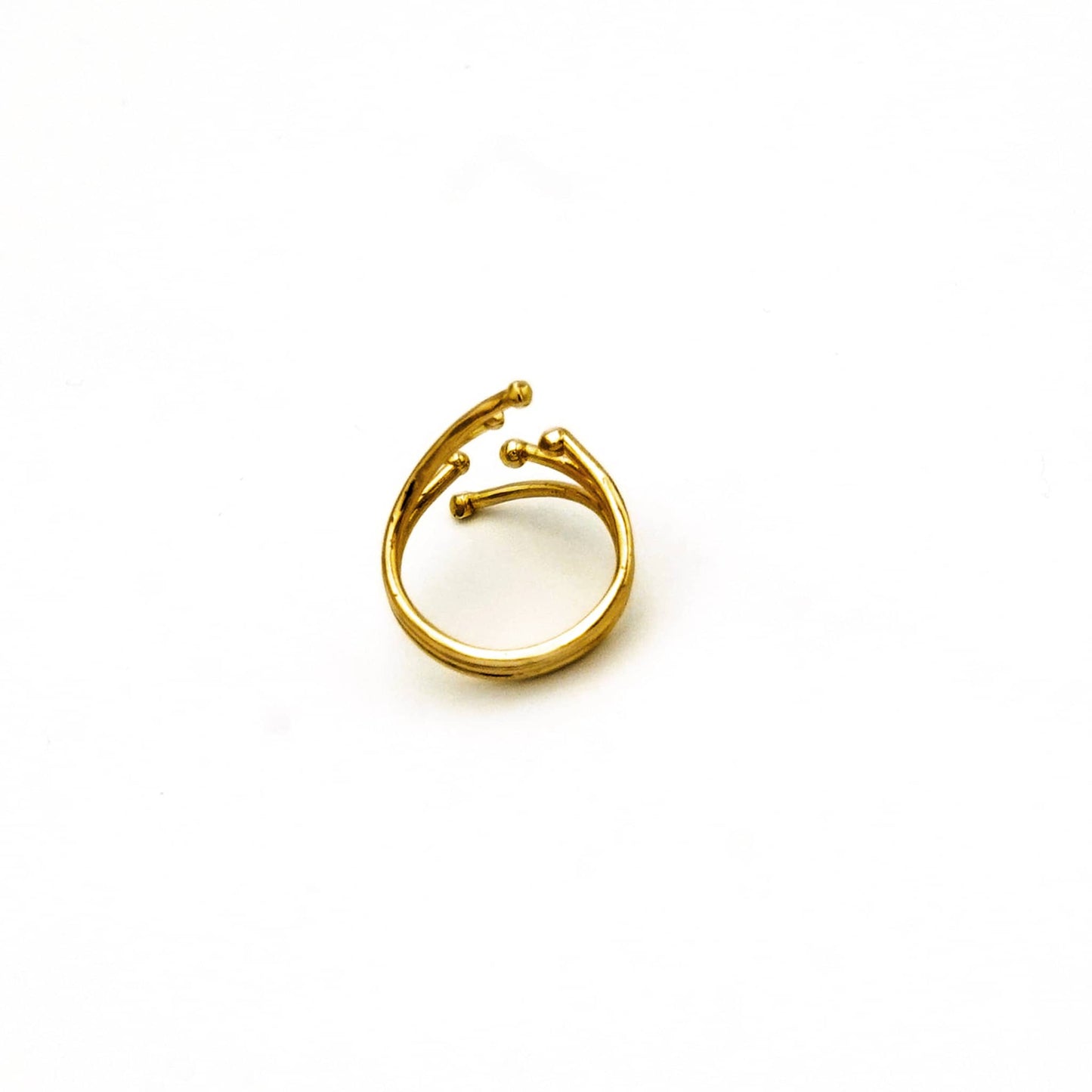 Brass Fireworks Spiral Ring | Gaya Ecodunia