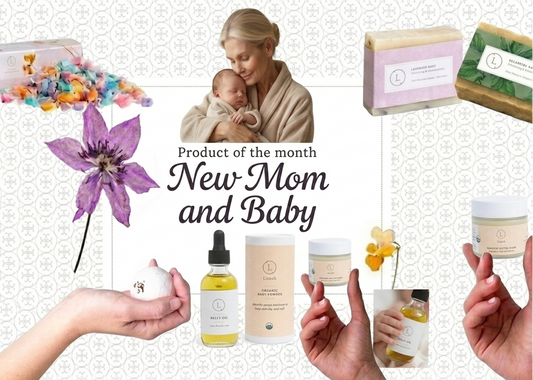 PRODUCT OF THE MONTH SUBSCRIPTION for NEW BABY and NEW MOM - Will be shipped every month for one year