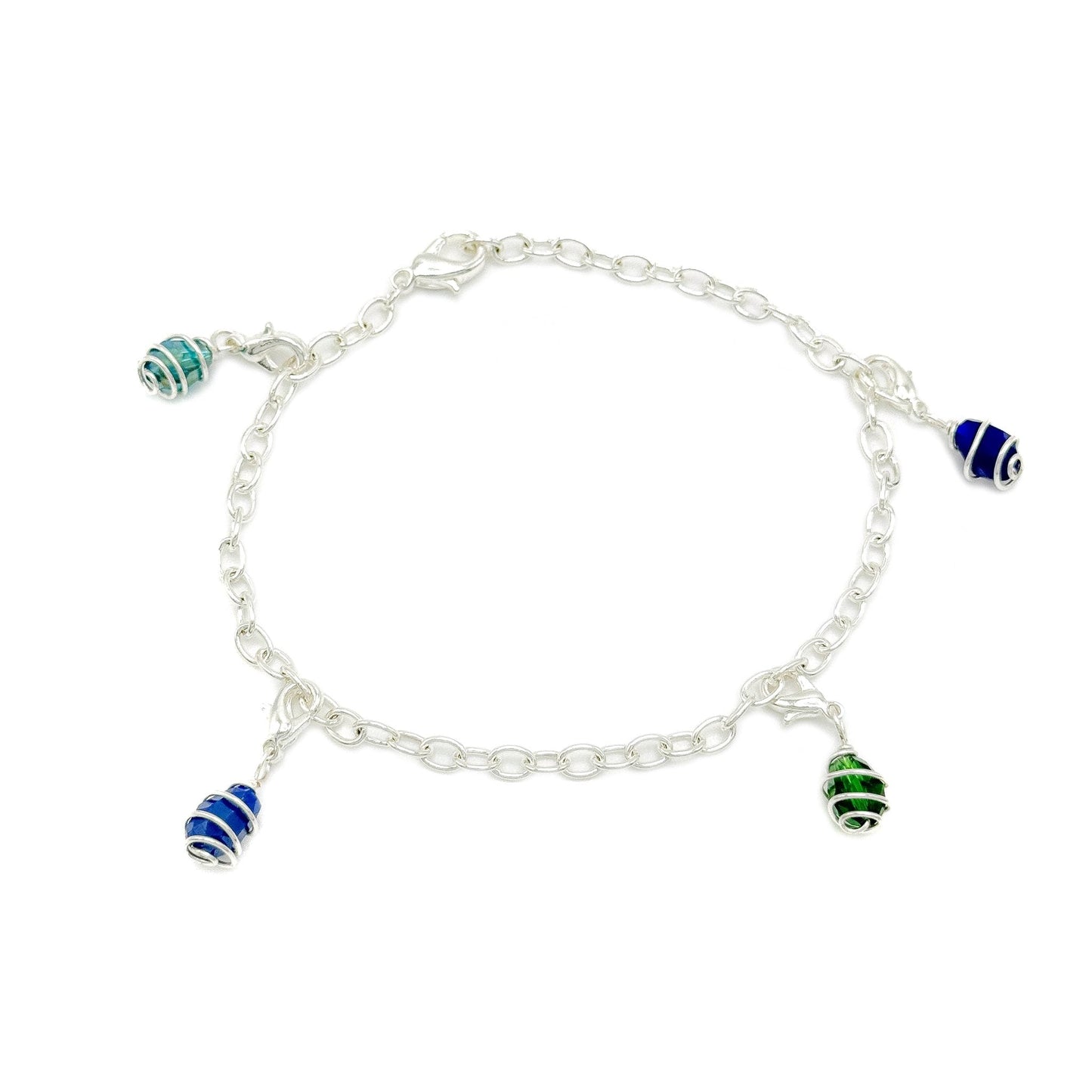 Gigi silver charm bracelet