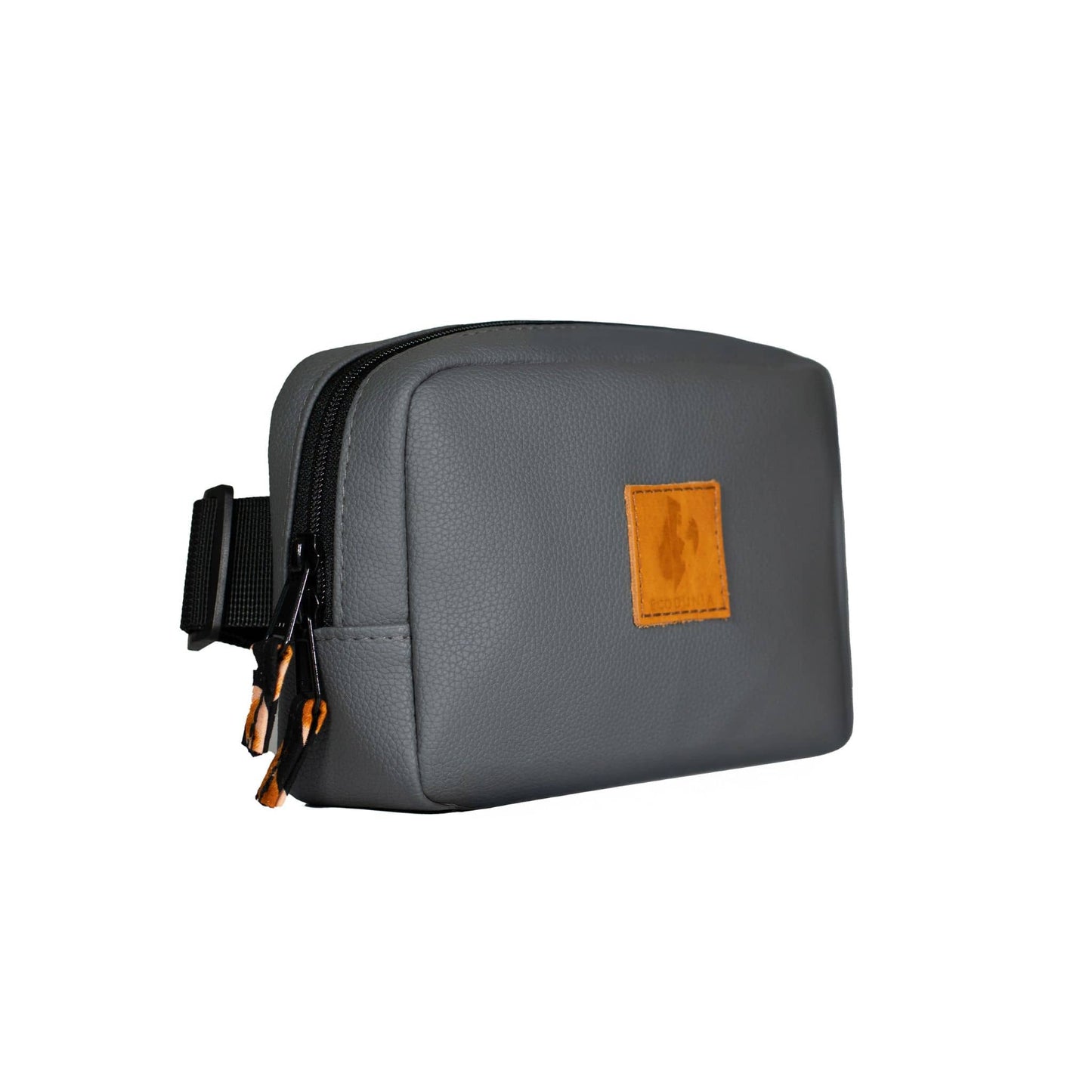 Vegan Leather Crossbody Belt Bag Ecodunia #color_gray