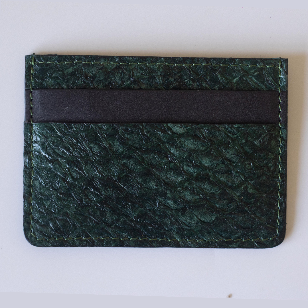 Fish Card Holder Wallet, Unisex Leather Card Case