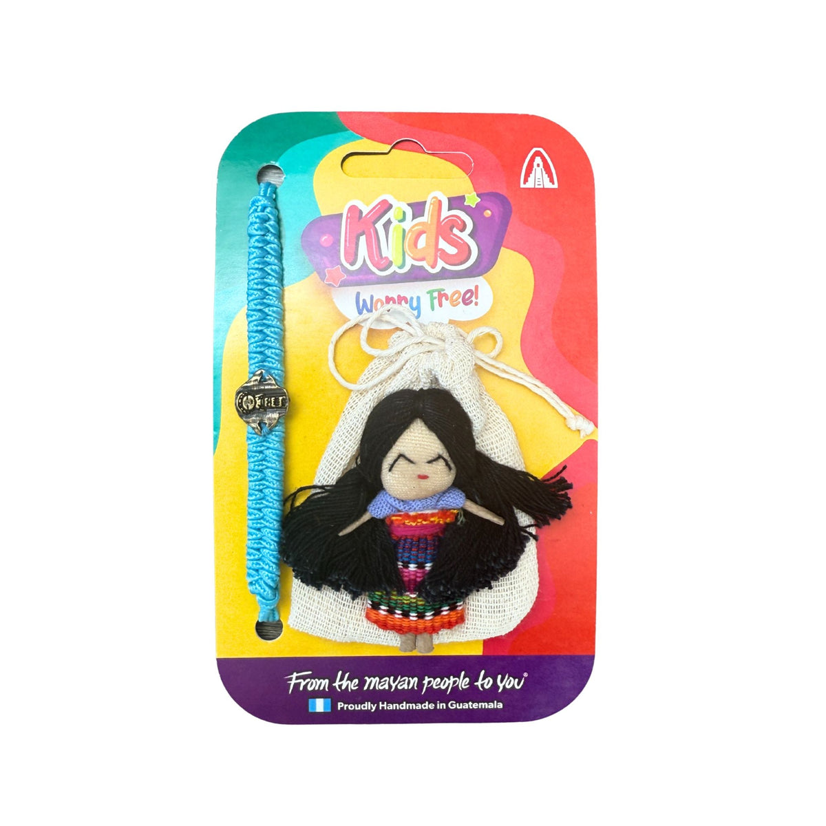 Guatemalan Worry Doll with Bracelet