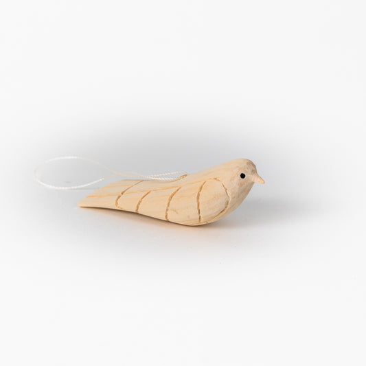 Hand-Carved Bird Ornament