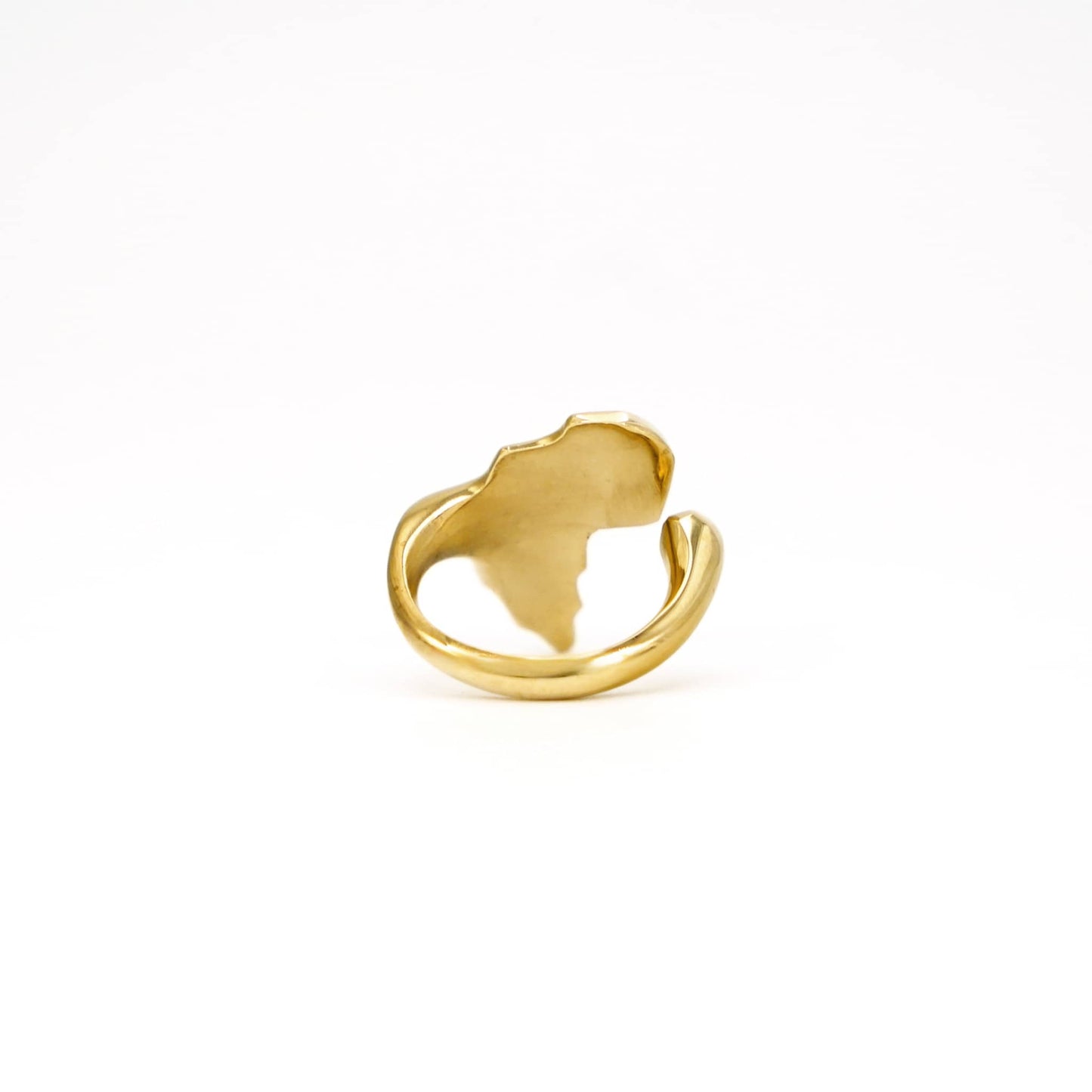 Adjustable African Shaped Brass Ring Ecodunia