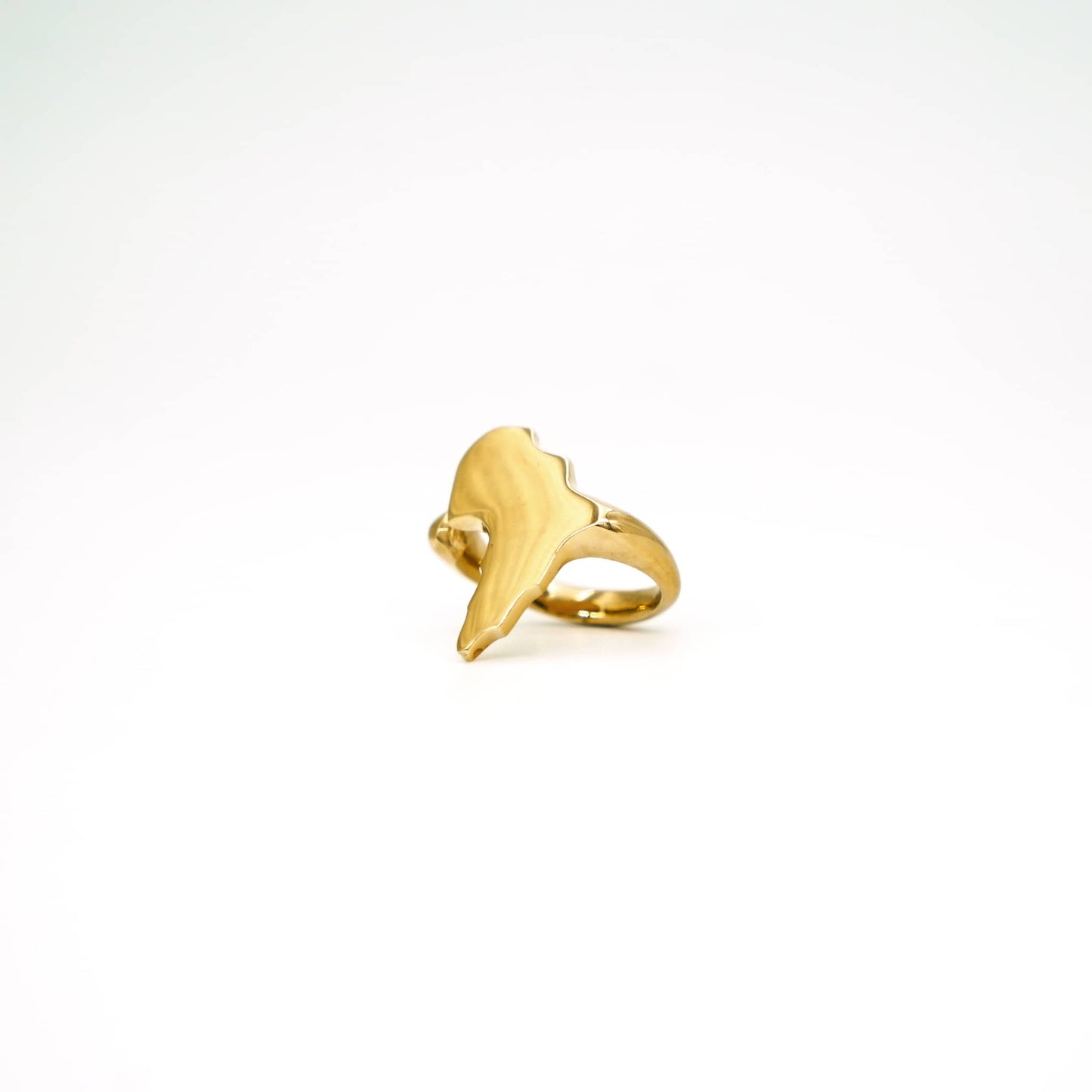Adjustable African Shaped Brass Ring Ecodunia