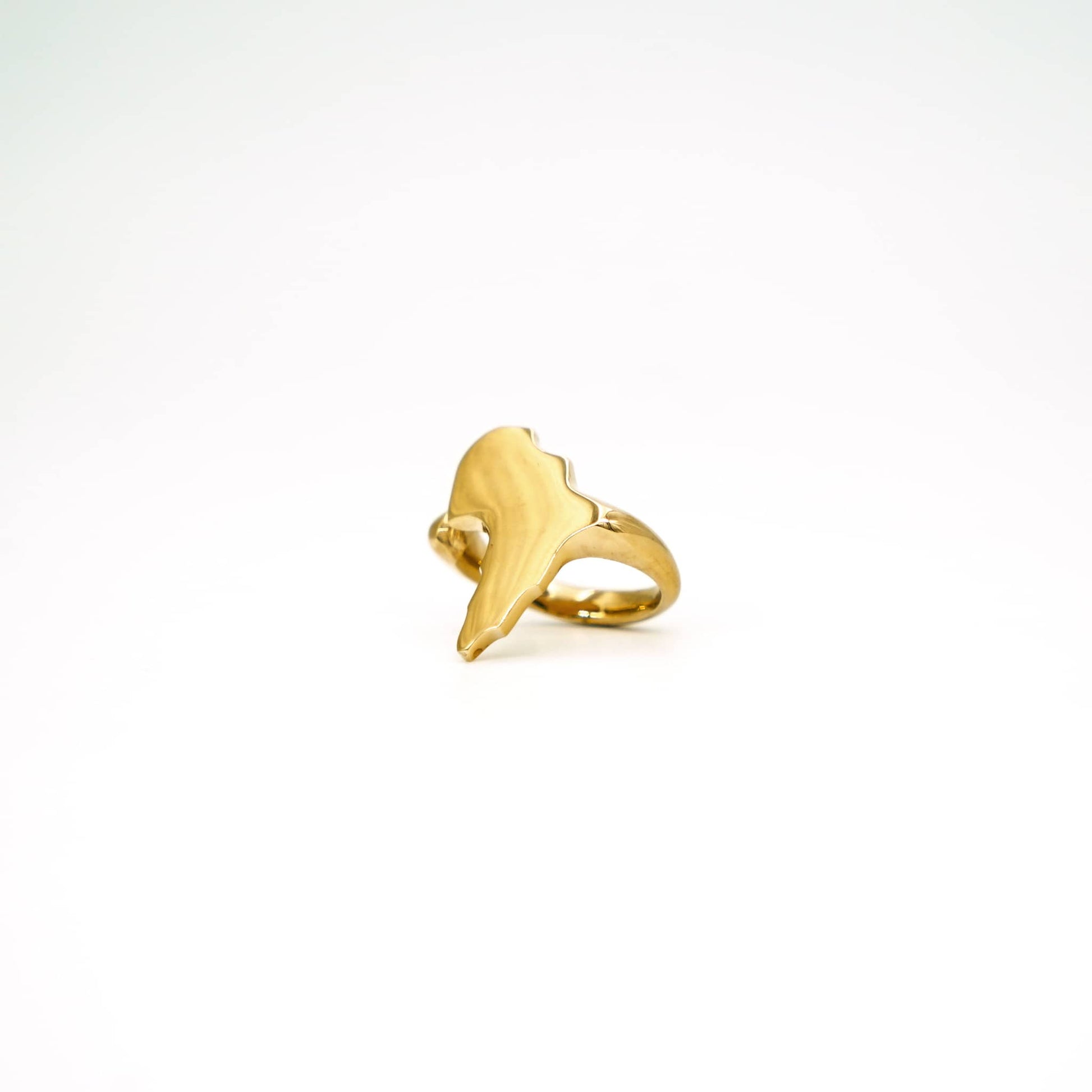Adjustable African Shaped Brass Ring Ecodunia