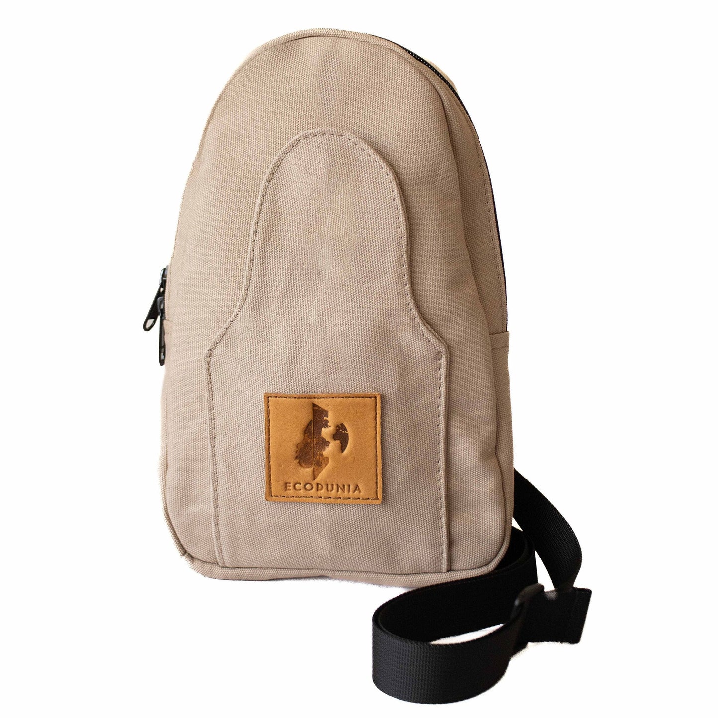 Buru canvas sling bag in sand white #color_sand-white