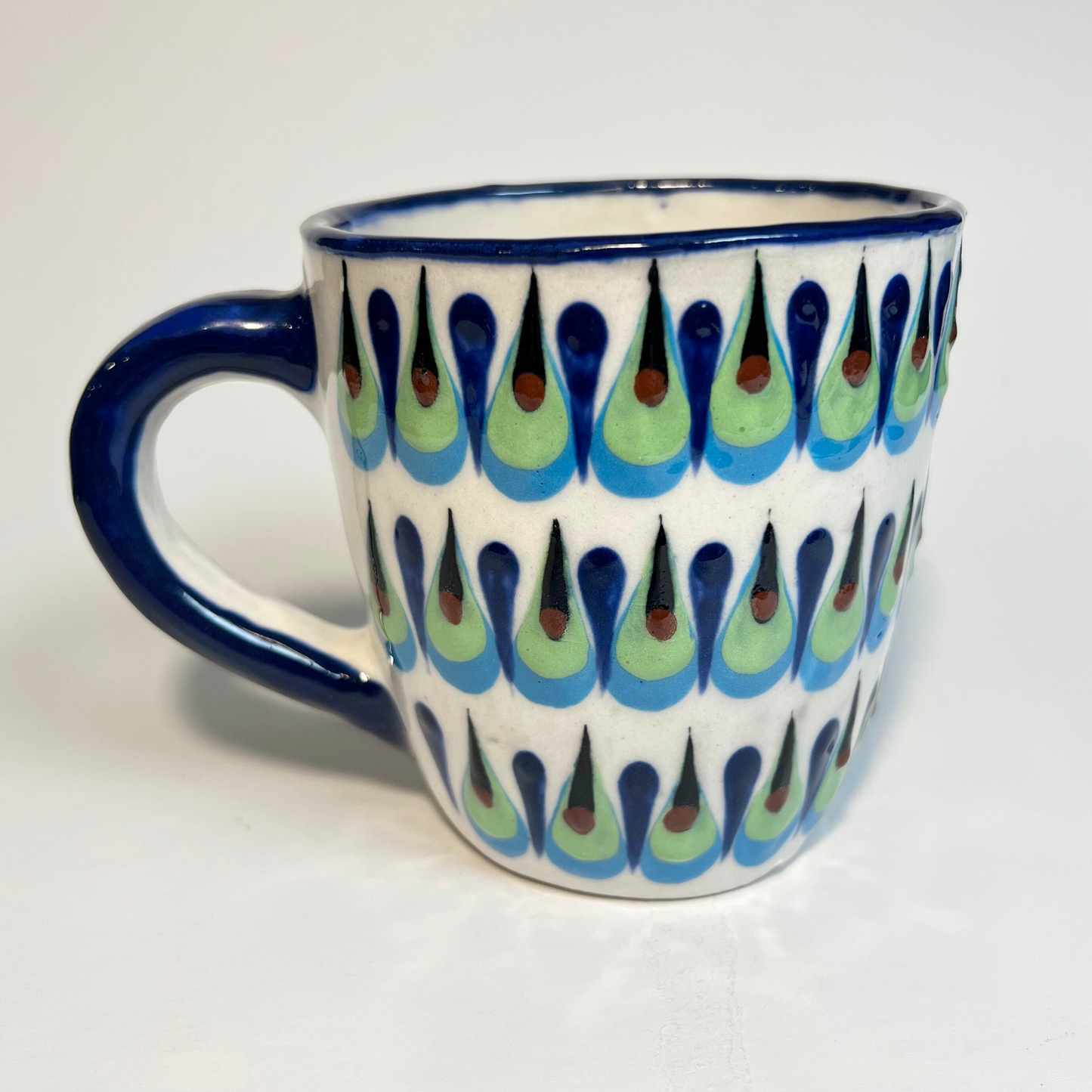 Palopo Tarro Mug (Green Blue White)
