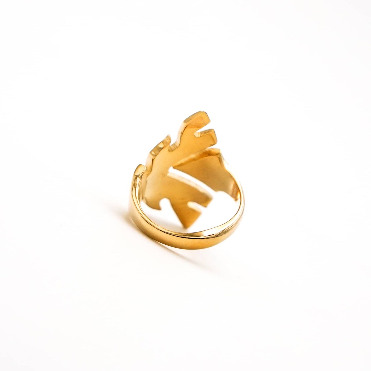 Abstract Leaf Statement Ring | Hata Ecodunia