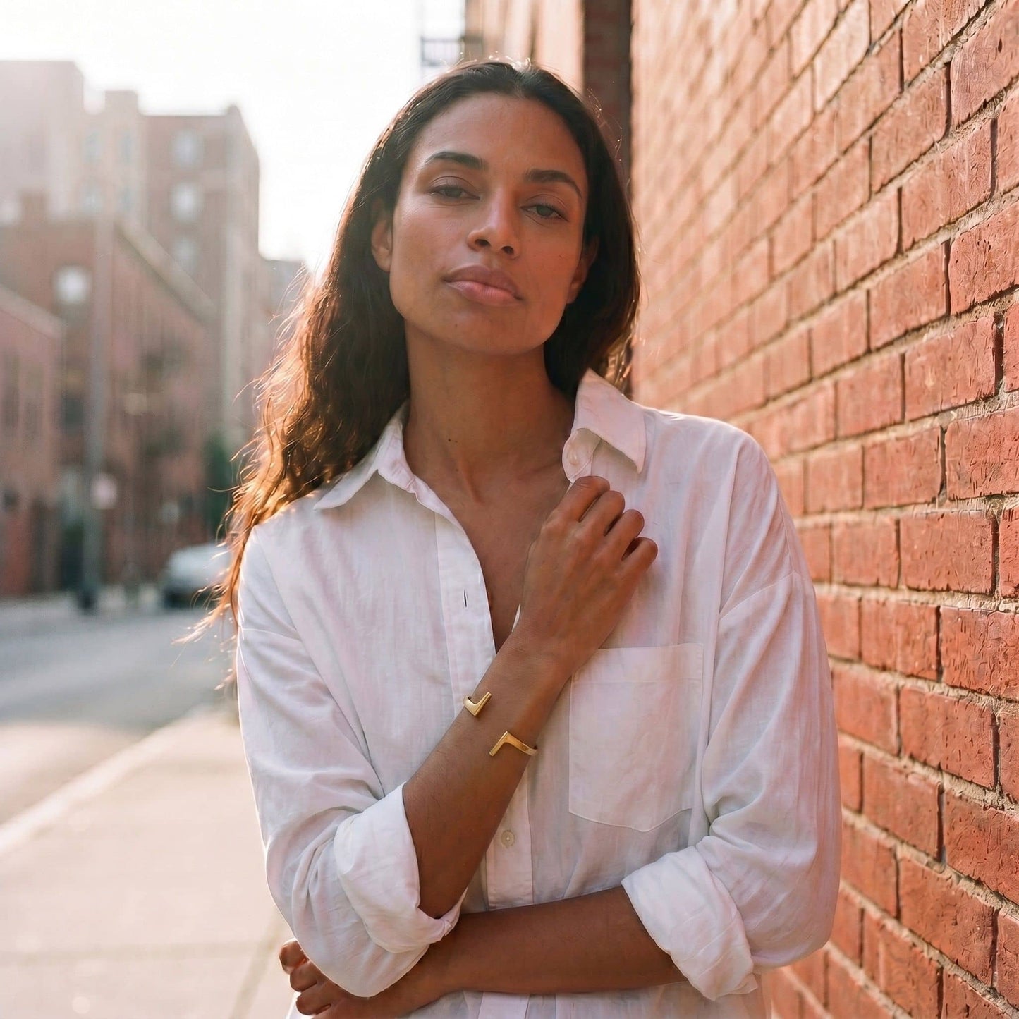 Double Bar Brass Cuff Bracelet | Hawa