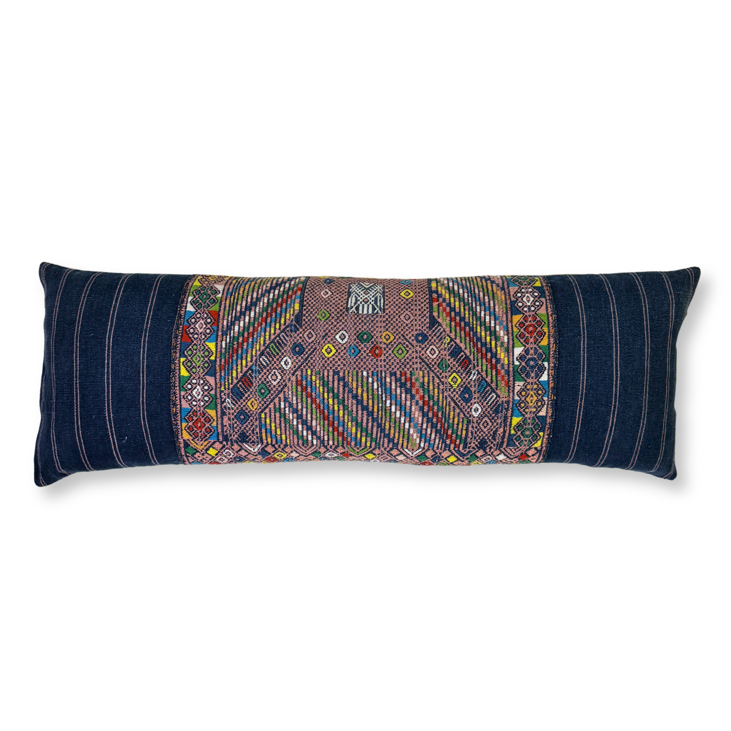 Huipil & Hemp Throw Pillow Cover