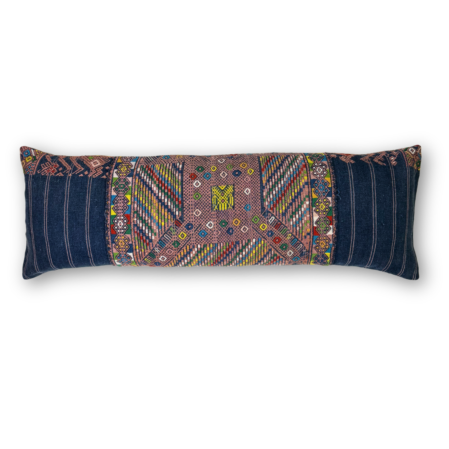Huipil & Hemp Throw Pillow Cover