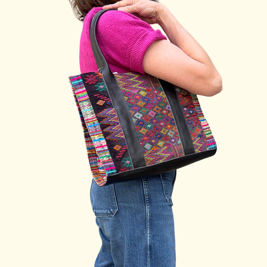 Handmade Vintage Huipil Tote