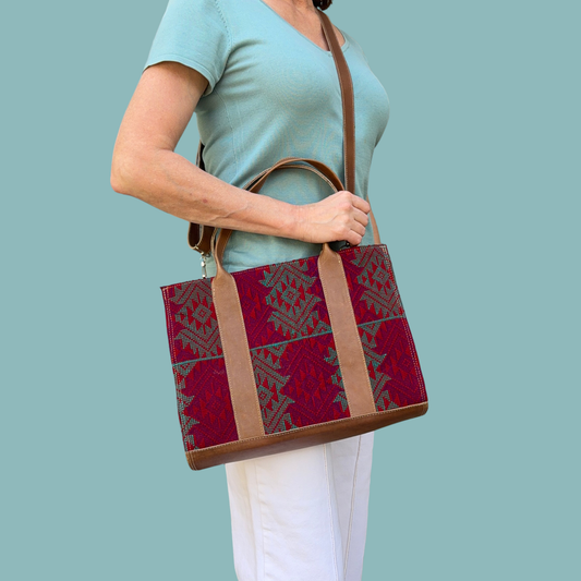 Handmade Vintage Huipil Tote