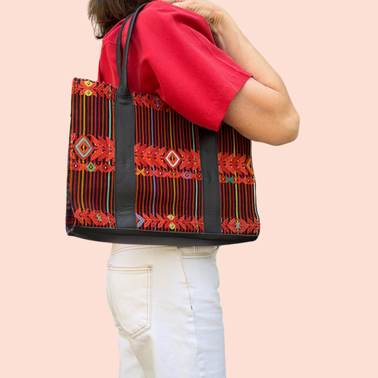 Handmade Vintage Huipil Tote