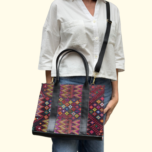 Handmade Vintage Huipil Tote
