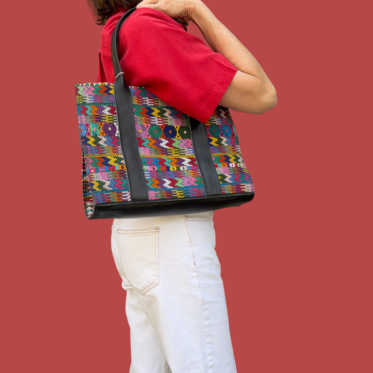 Handmade Vintage Huipil Tote