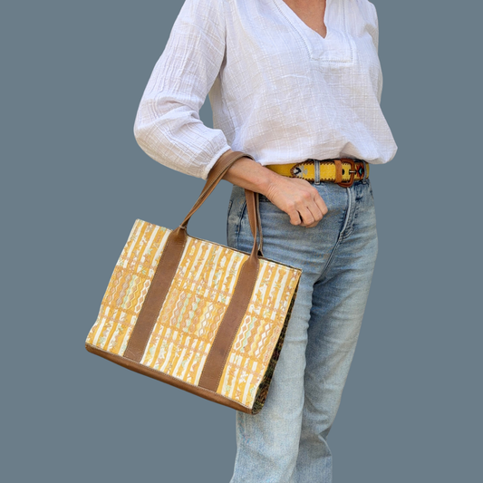 Handmade Vintage Huipil Tote