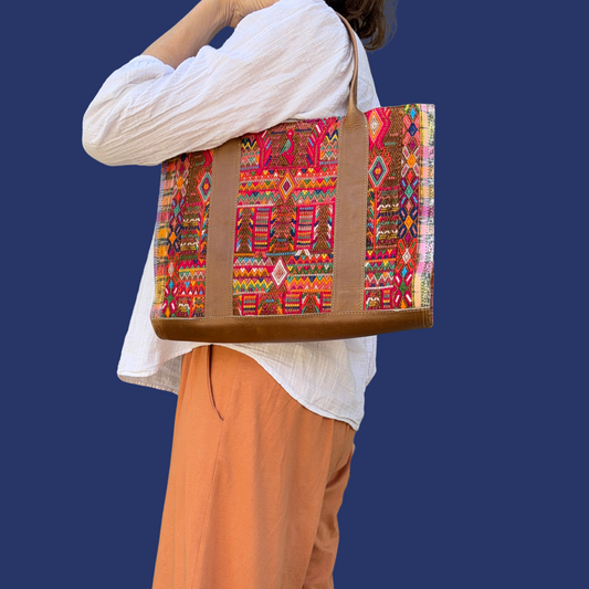 Handmade Vintage Huipil Tote