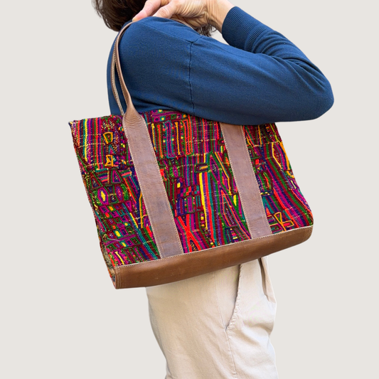 Handmade Vintage Huipil Tote