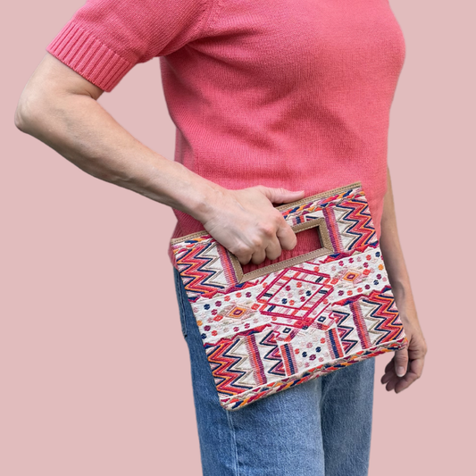 Handmade Vintage Huipil Clutch