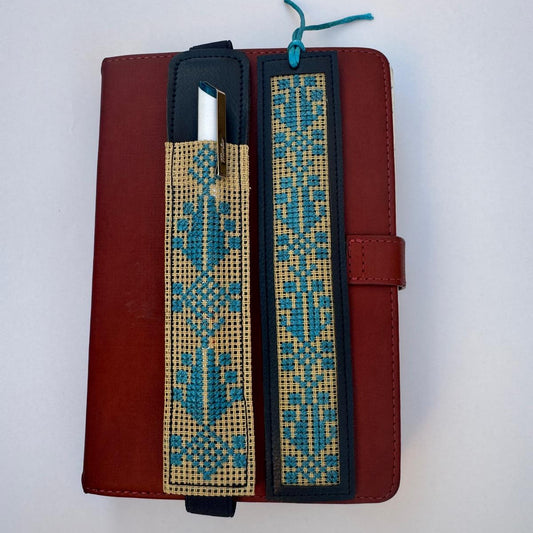Tatreez Pen Holder Set - Water