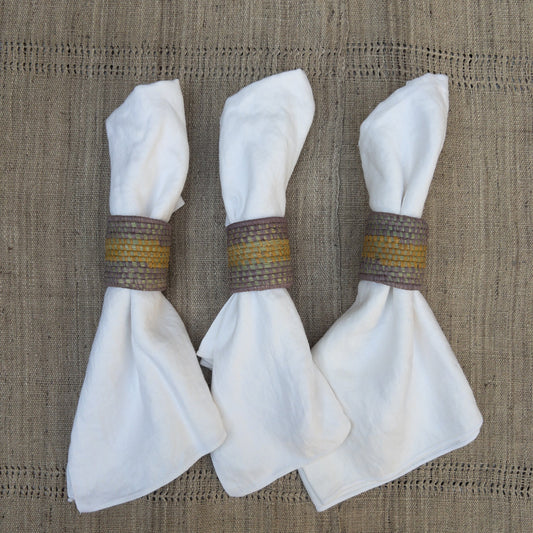 Handwoven Grass Napkin Rings