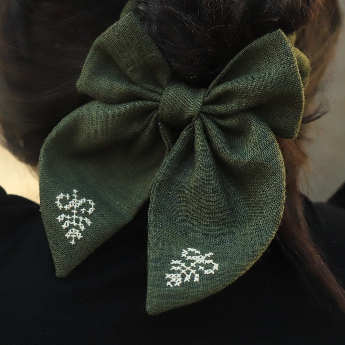 Pre-Order Bow Scrunchie - Green