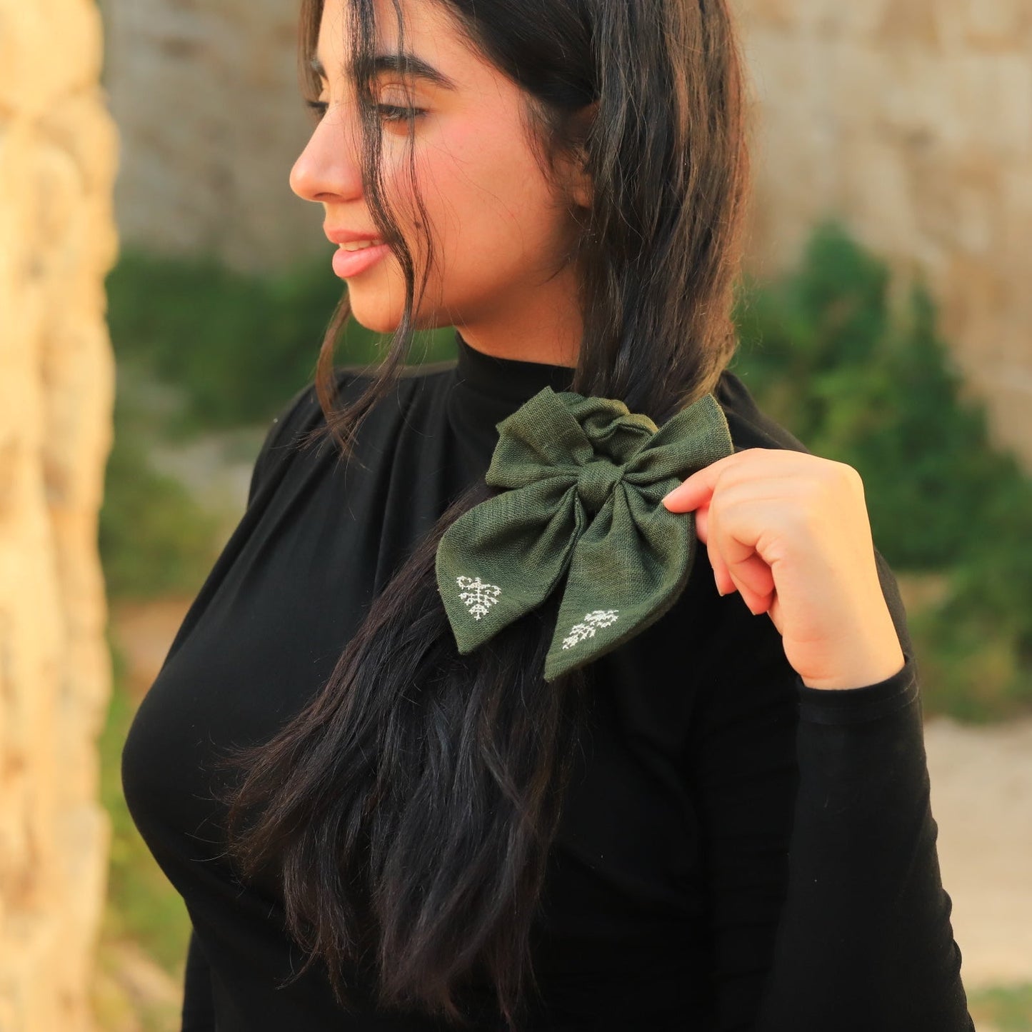 Pre-Order Bow Scrunchie - Green