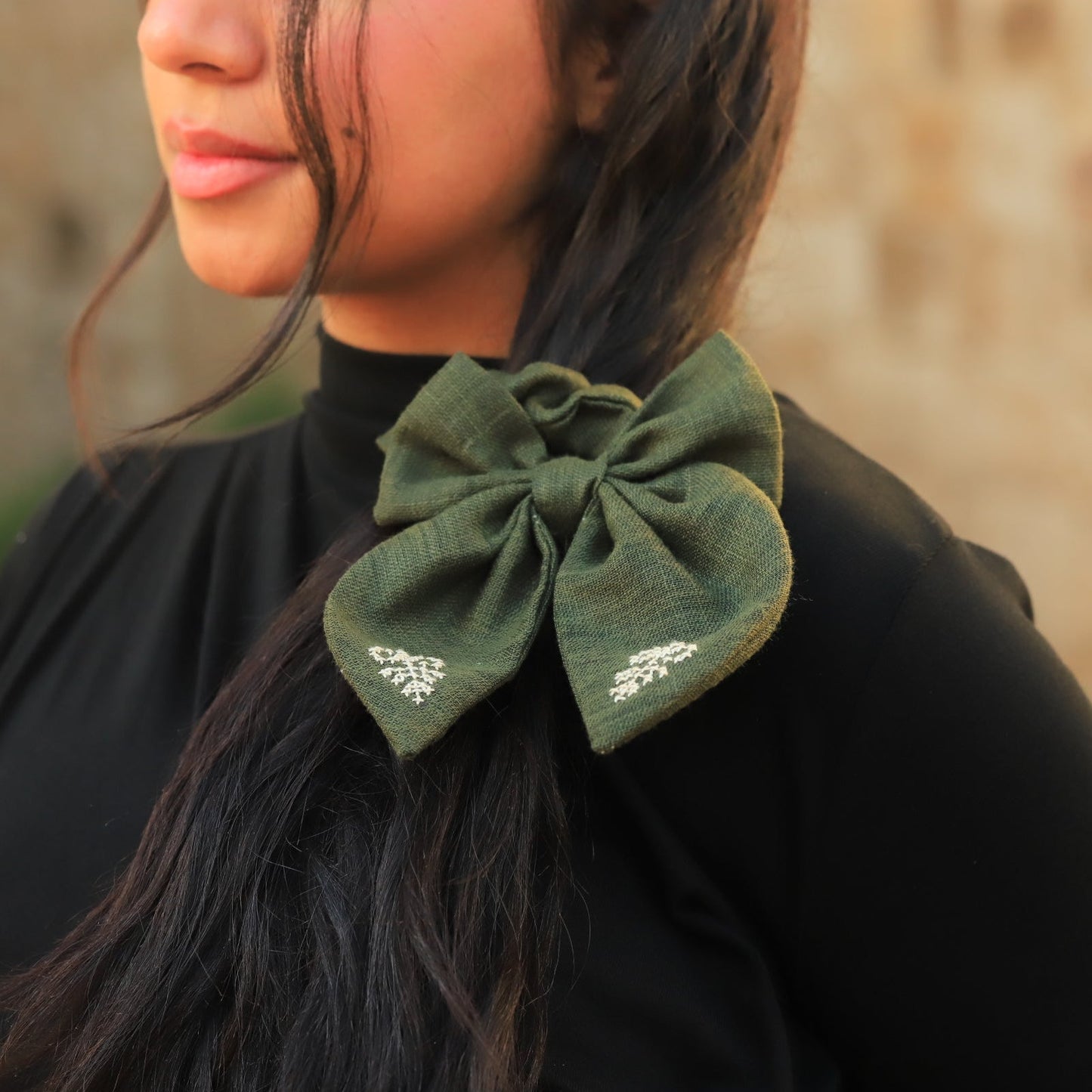 Pre-Order Bow Scrunchie - Green
