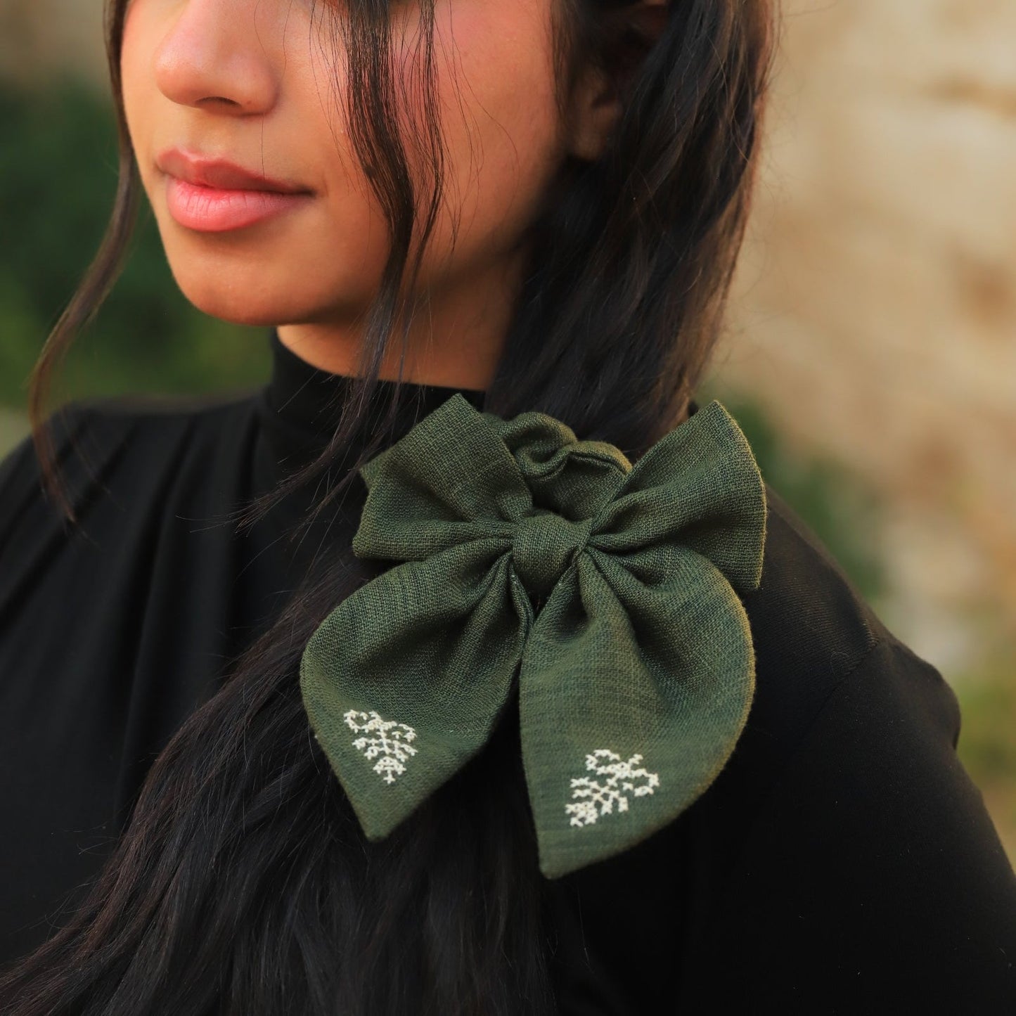 Pre-Order Bow Scrunchie - Green