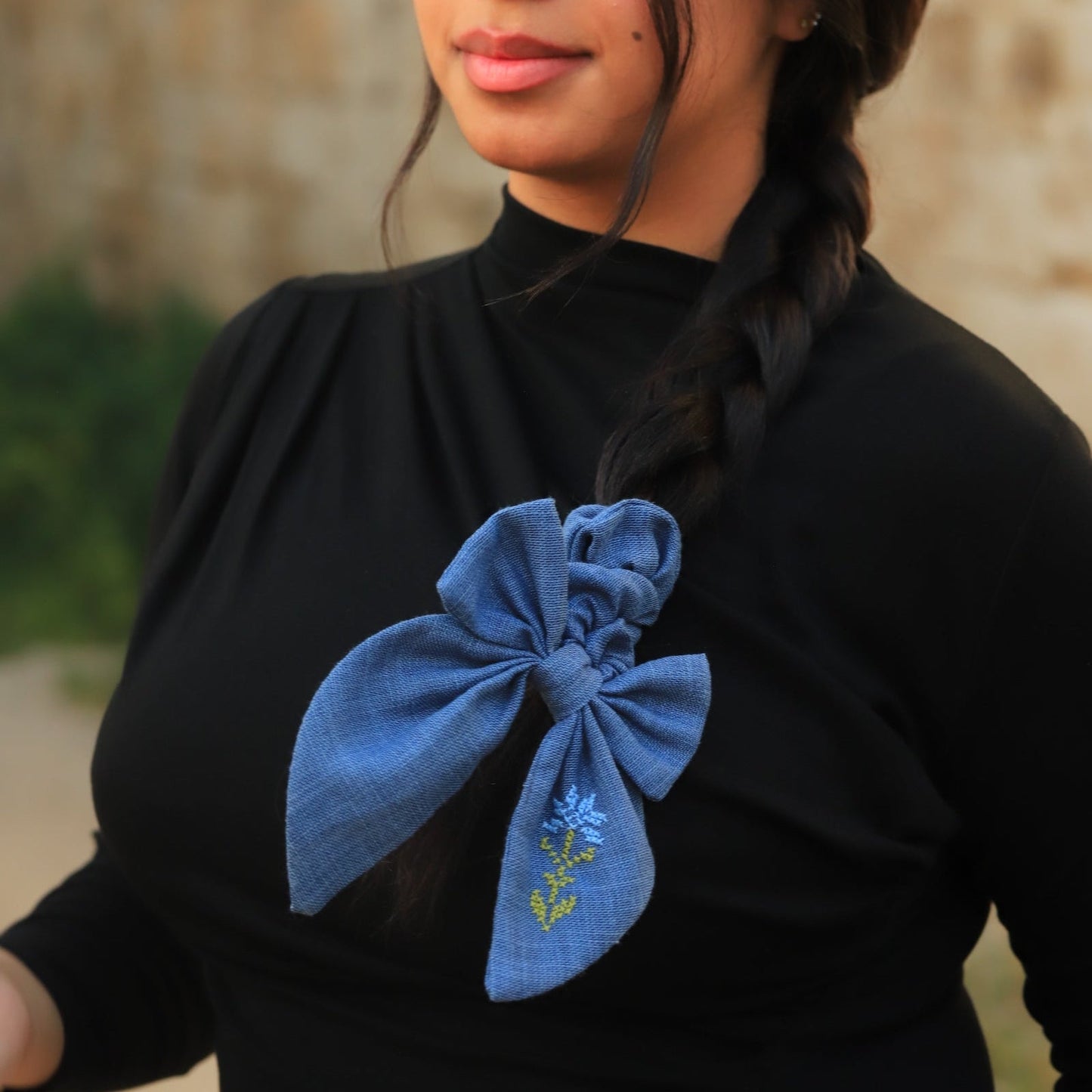 Pre-Order Bow Scrunchie - Blue