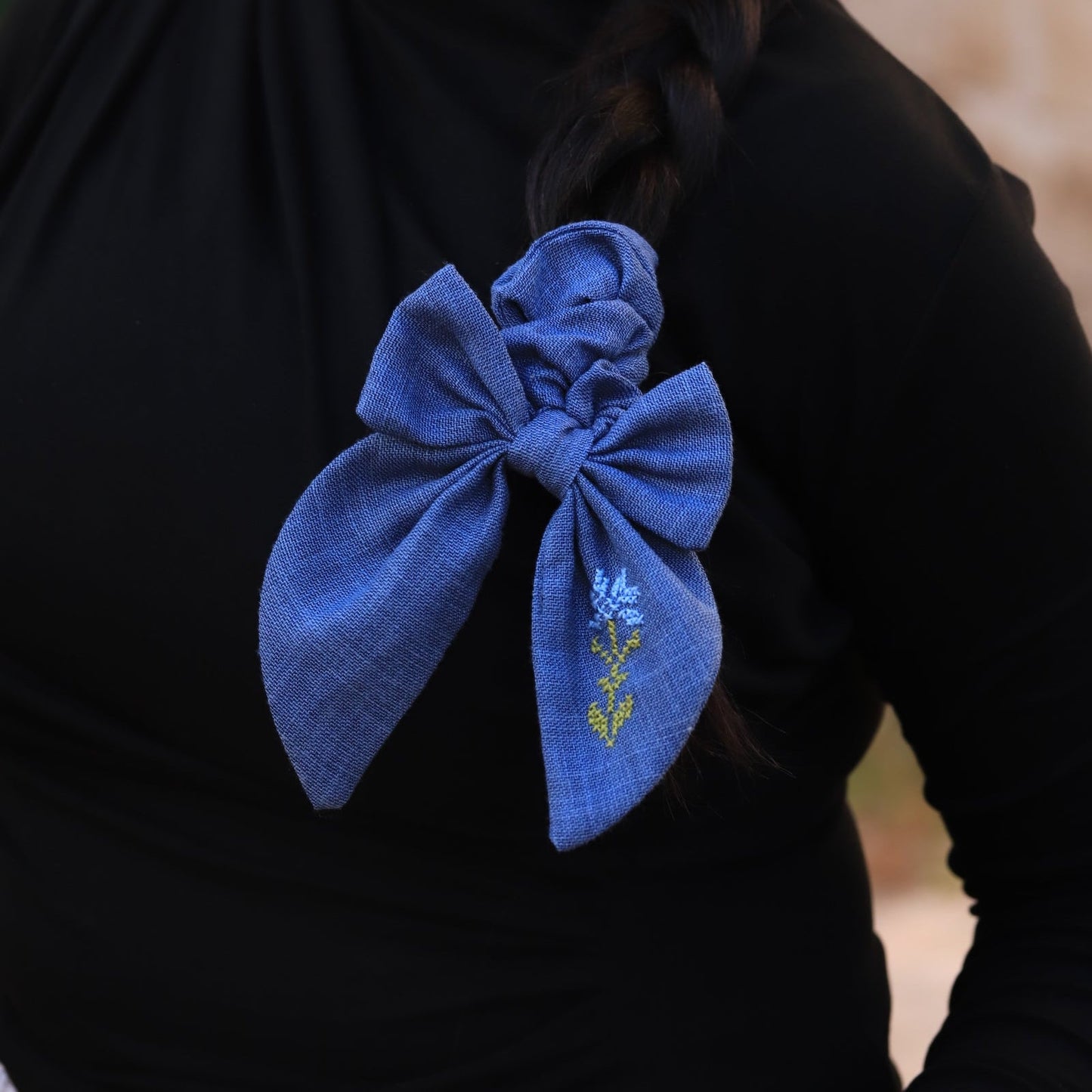 Pre-Order Bow Scrunchie - Blue